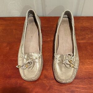 Michael Kors Metallic Gold Moccasins/Loafers